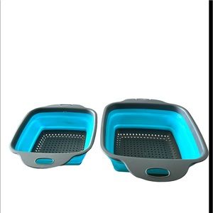 Collapsible filter baskets, one small, one large.